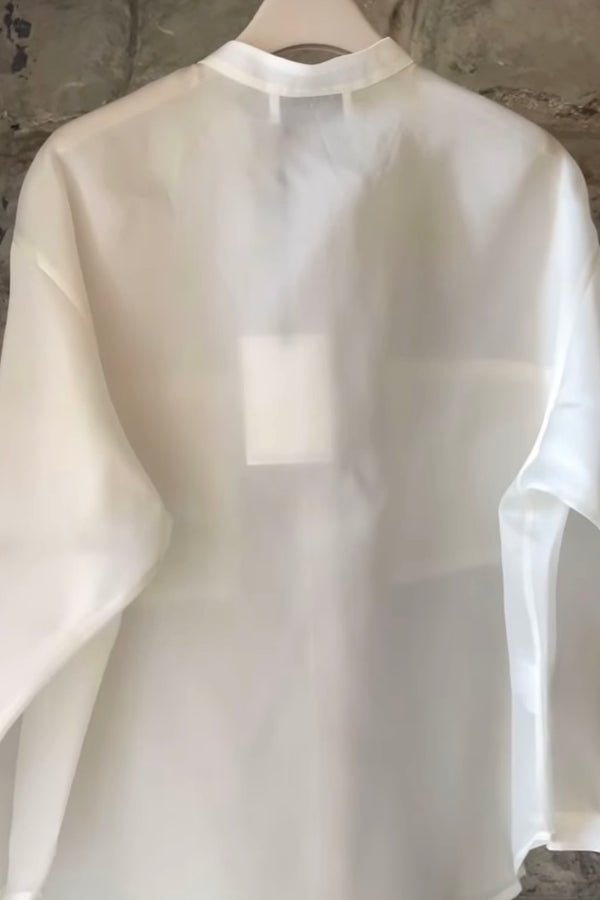 Oversize Organza Shirt