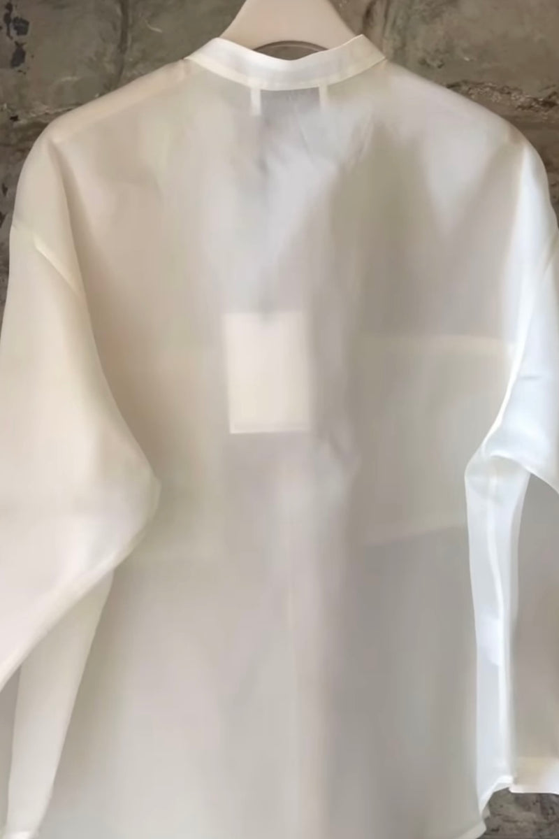 Oversize Organza Shirt