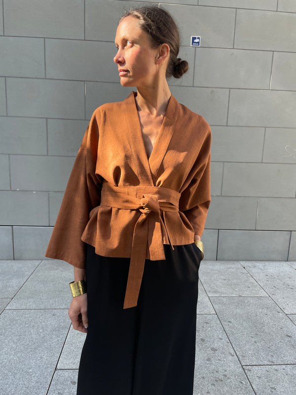 Bluse Kimono langarm