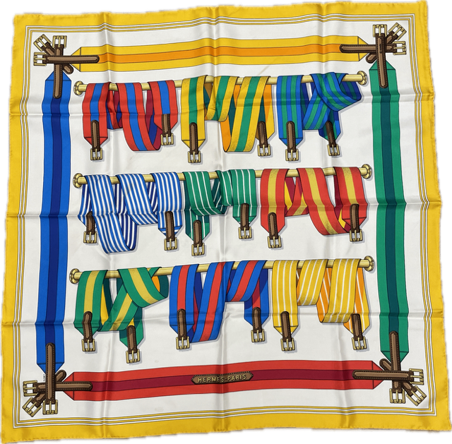 Hermès Foulard 90 Les Sangles