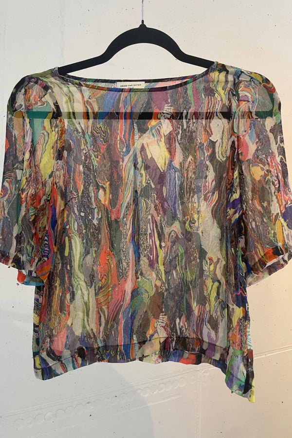 Dries van Noten 2008 Seidentop 38