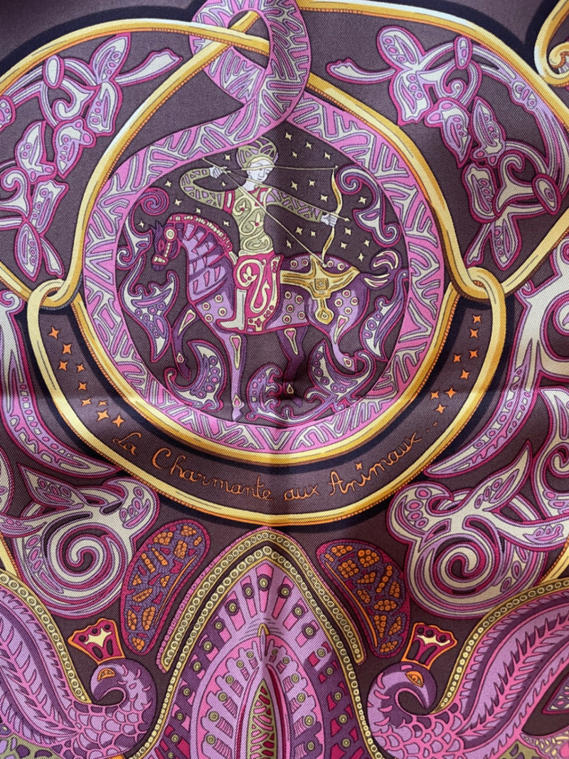 S Hermès Foulard Charmante aux Animaux