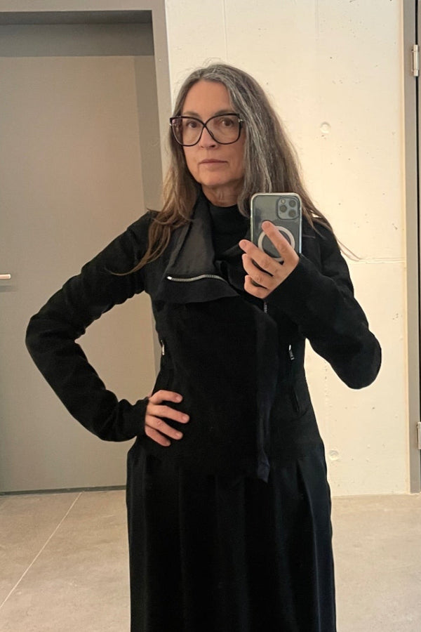 S Rick Owens Lederjacke Tüll S