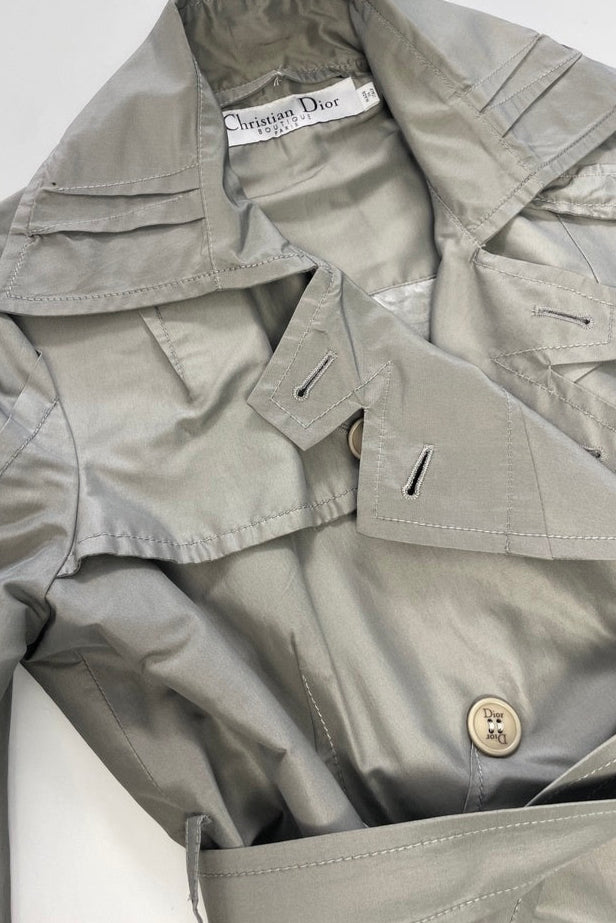 S Christian Dior 1990s Short Trench