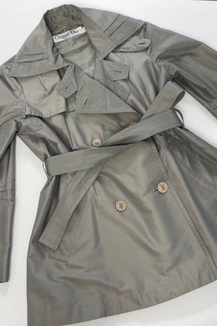 S Christian Dior 1990s Short Trench