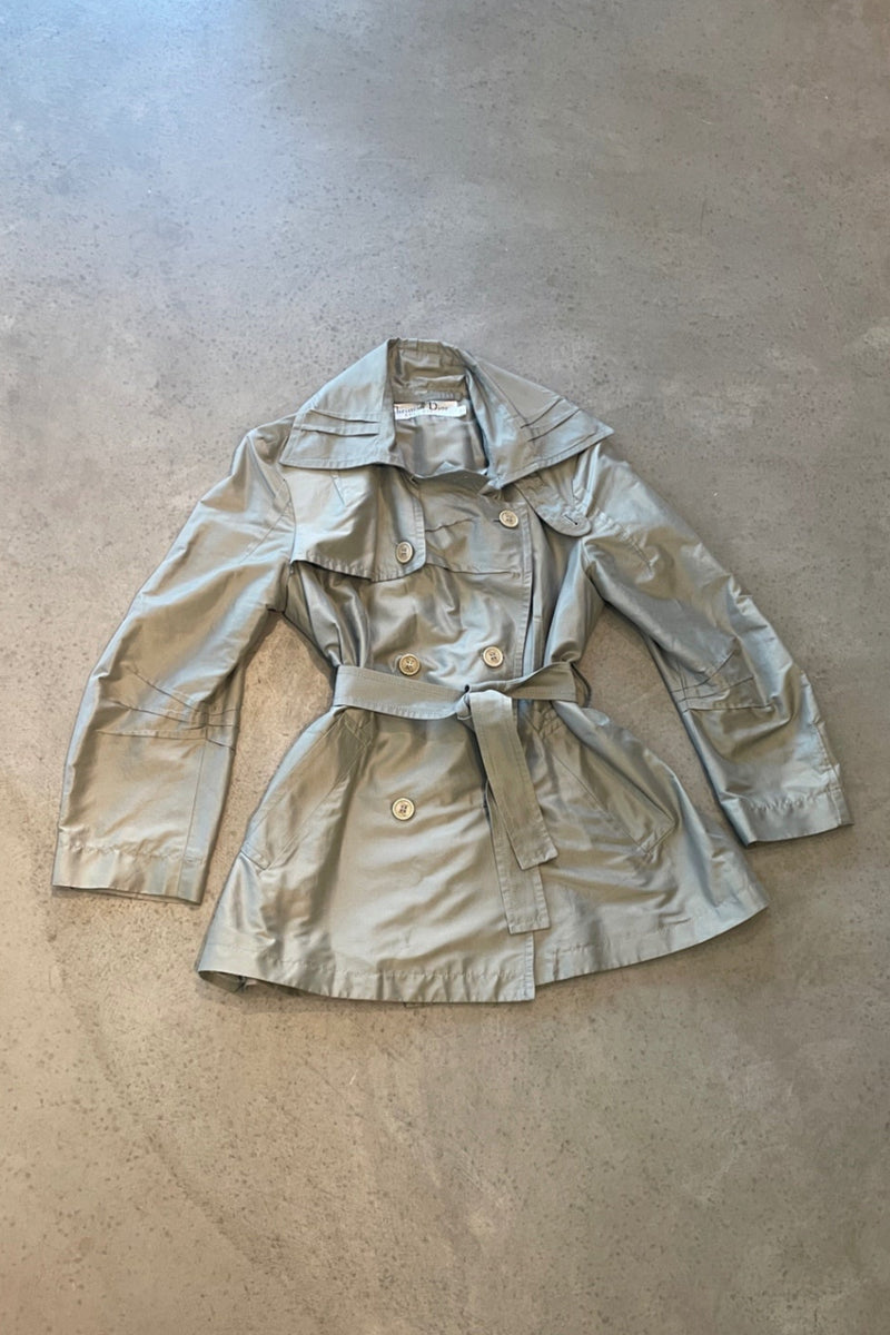 S Christian Dior 1990s Short Trench