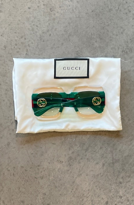 A Gucci Sunglasses with velvet box