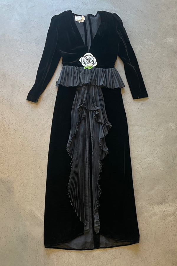 S Valentino Garavani 1970s Evening Dress