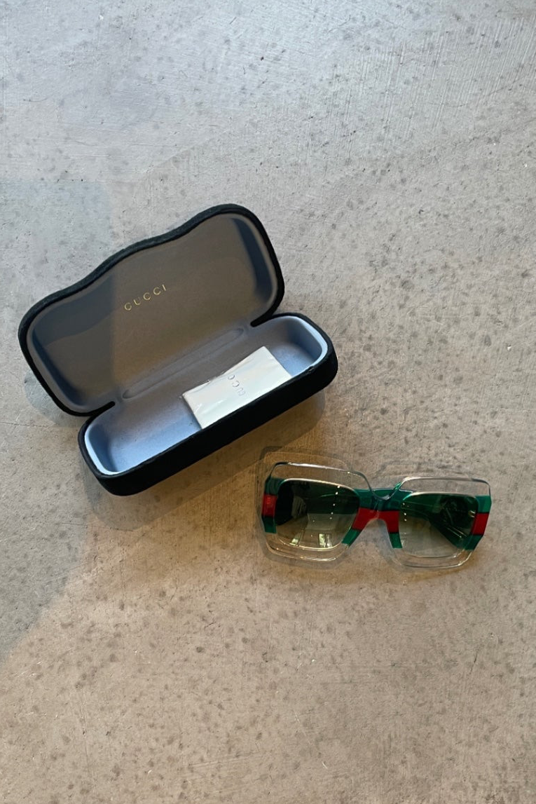 A Gucci Sunglasses with velvet box