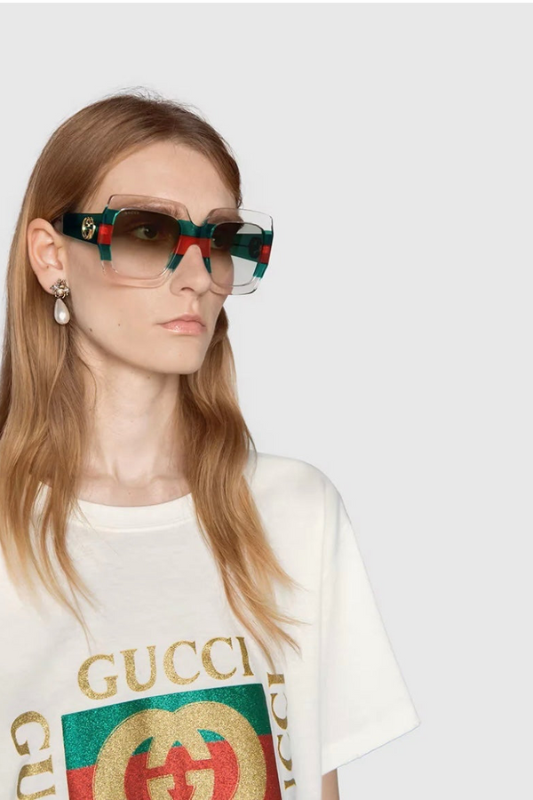 A Gucci Sunglasses with velvet box