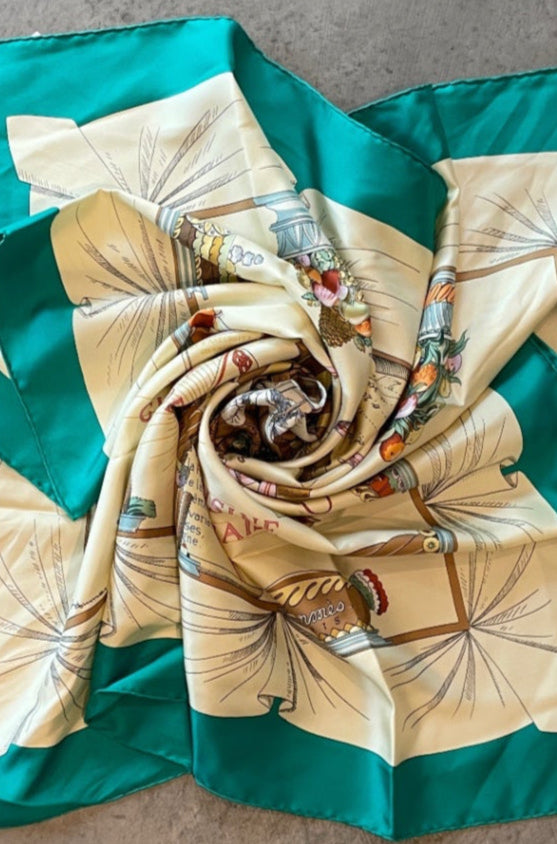 S Hermès Foulard 90 A la gloire de la cuisine française