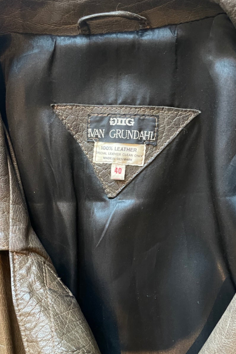 Ivan Grundahl Ledermantel L