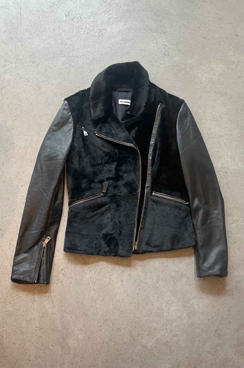 Jil Sander Semi-Pelzjacke