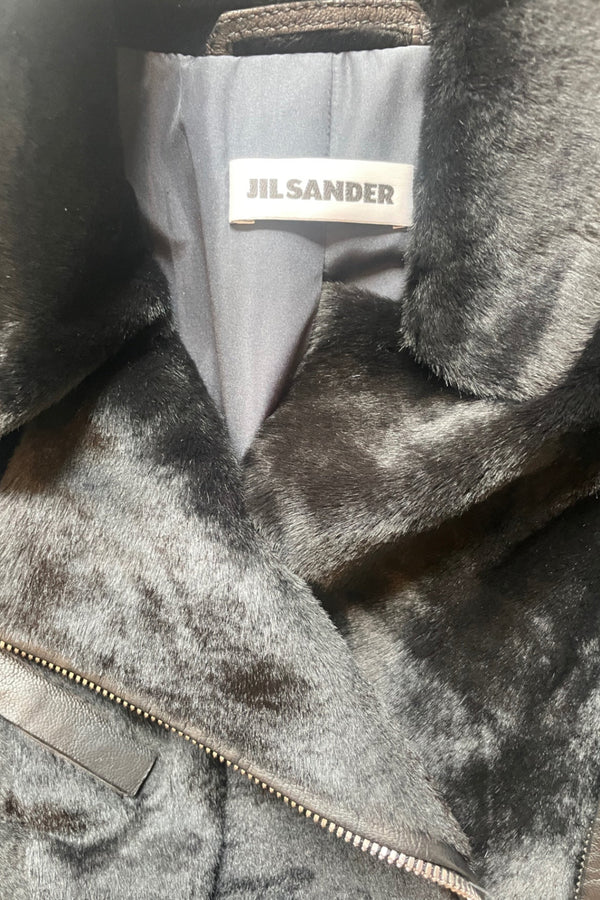 Jil Sander Semi-Pelzjacke