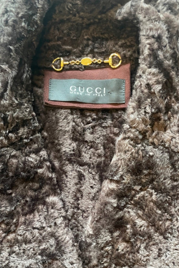 Gucci Shearling-Mantel Tom Ford