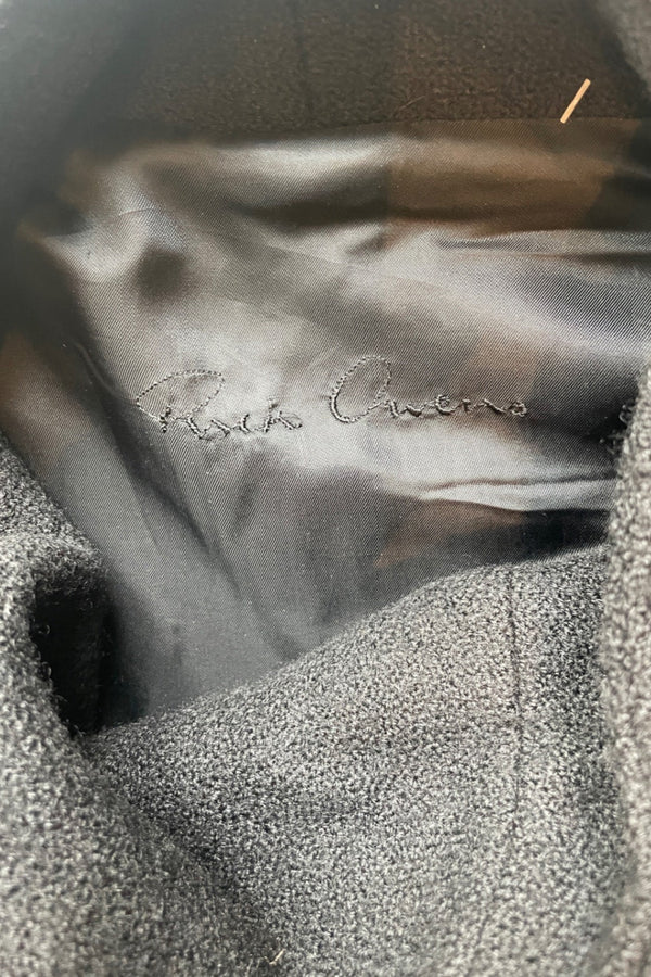 S Rick Owens wool coat