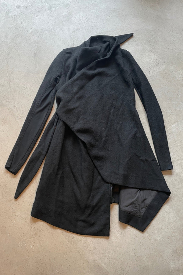 S Rick Owens wool coat
