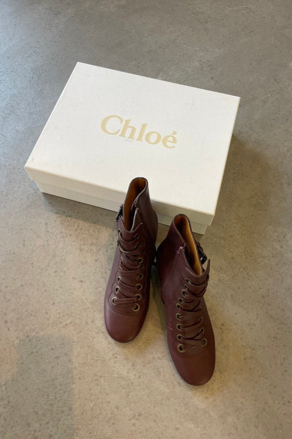 Chloé Deep Purple Boots 37,5