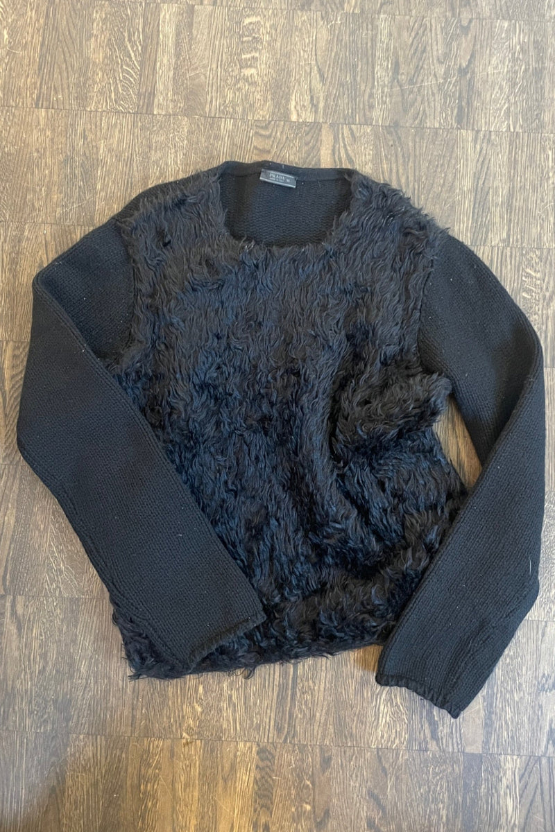 Prada Webpelz-Pullover