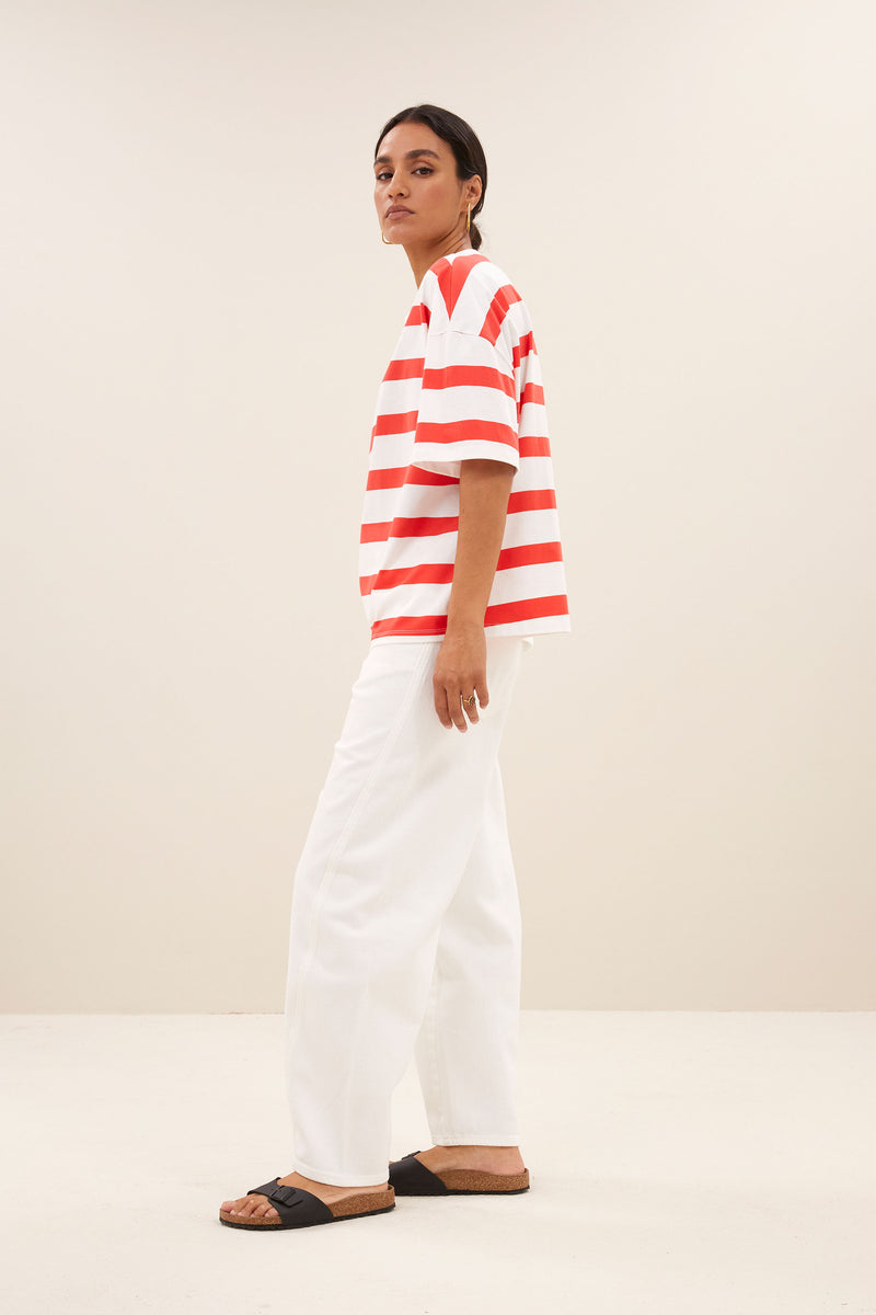 Jade Shirt Red Stripe