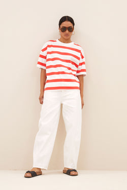 Jade Shirt Red Stripe