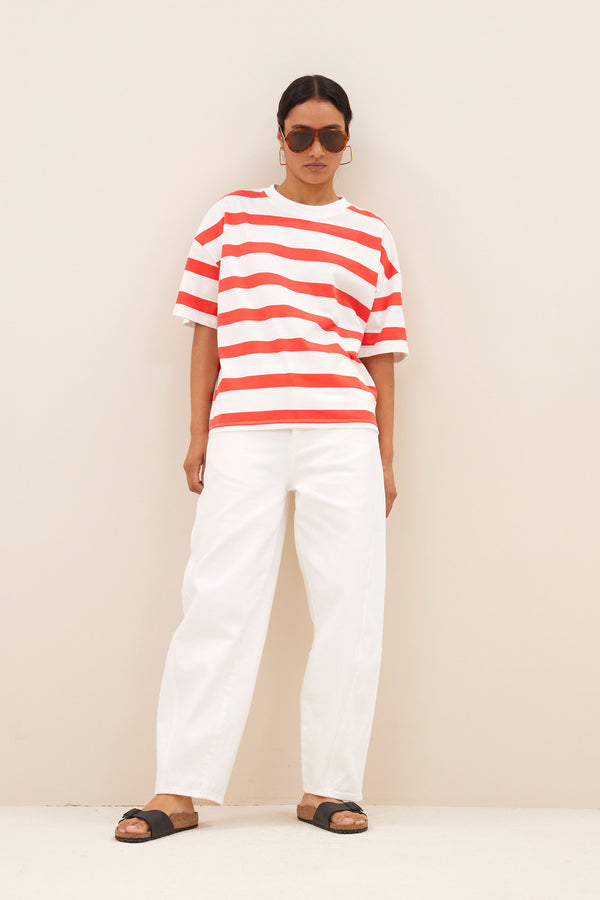 Jade Shirt Red Stripe