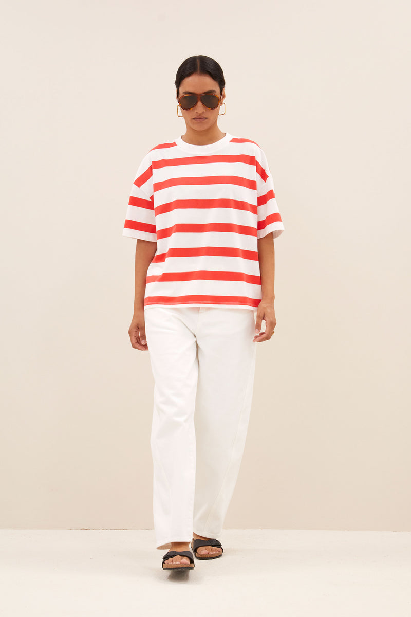 Jade Shirt Red Stripe