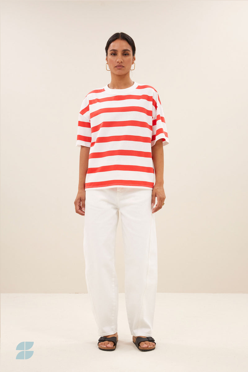 Jade Shirt Red Stripe