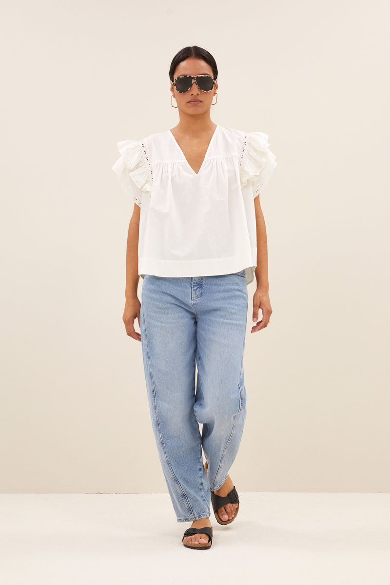 River Poplin Blouse