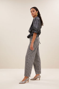 Christel Dark Silver Blouse