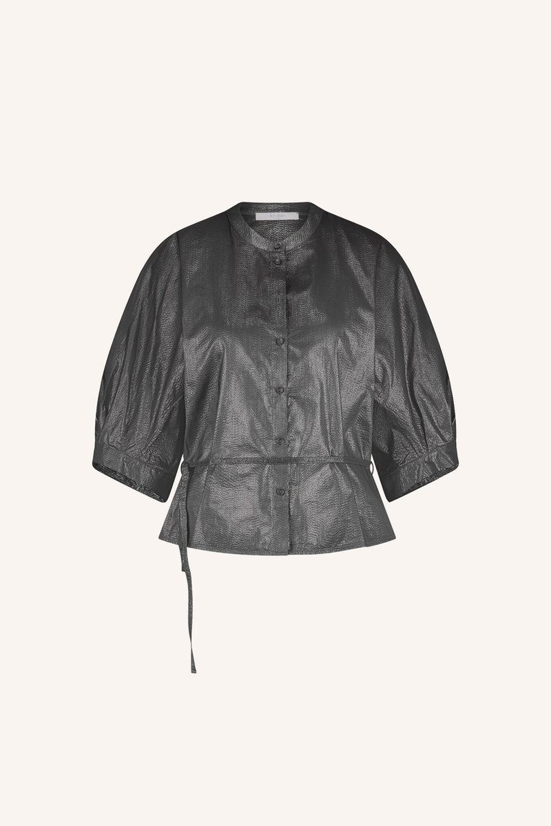Christel Dark Silver Blouse