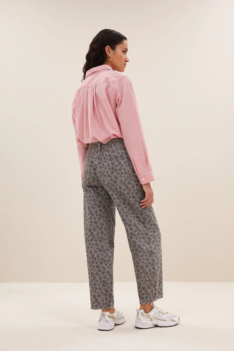 Lew Grey Cheetah Pants