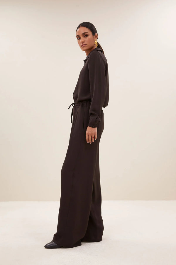 Uma Satin Stripe Pants