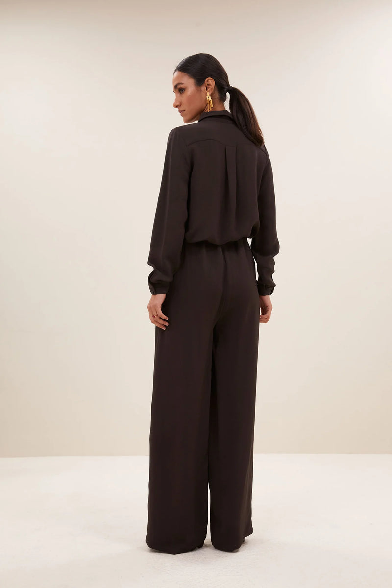 Uma Satin Stripe Pants
