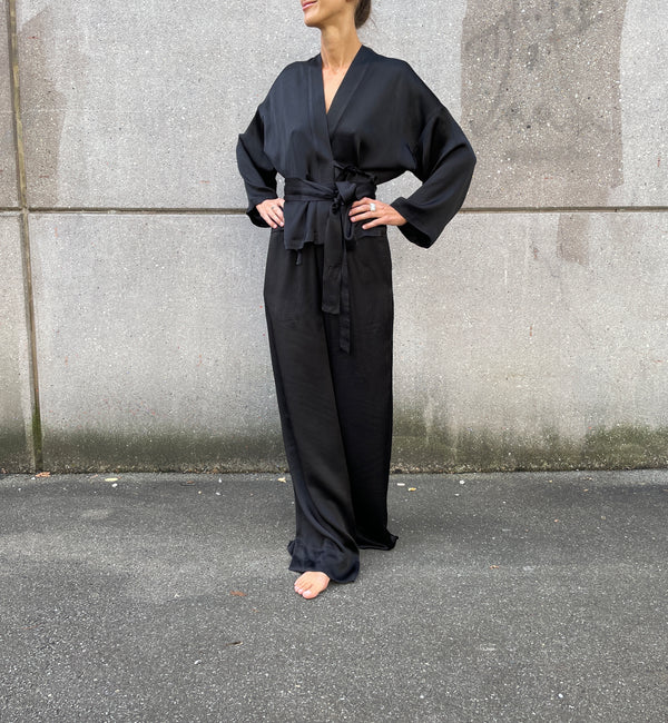 Bluse Kimono langarm