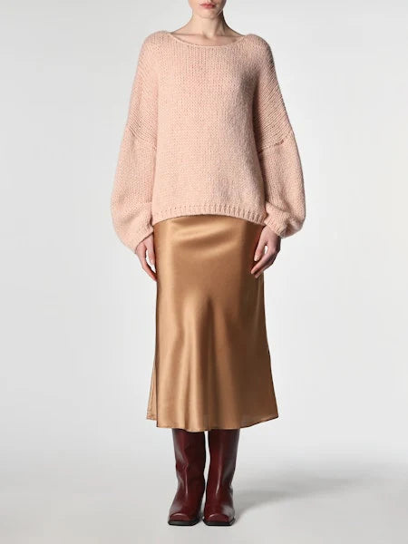 Knit LS Boatneck Sweater 7006