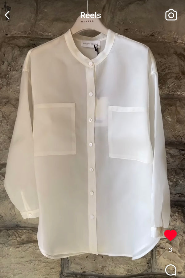 Oversize Organza Shirt