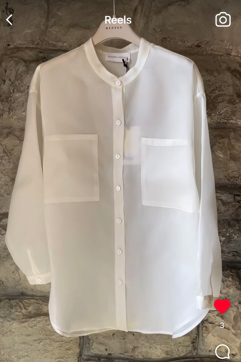 Oversize Organza Shirt