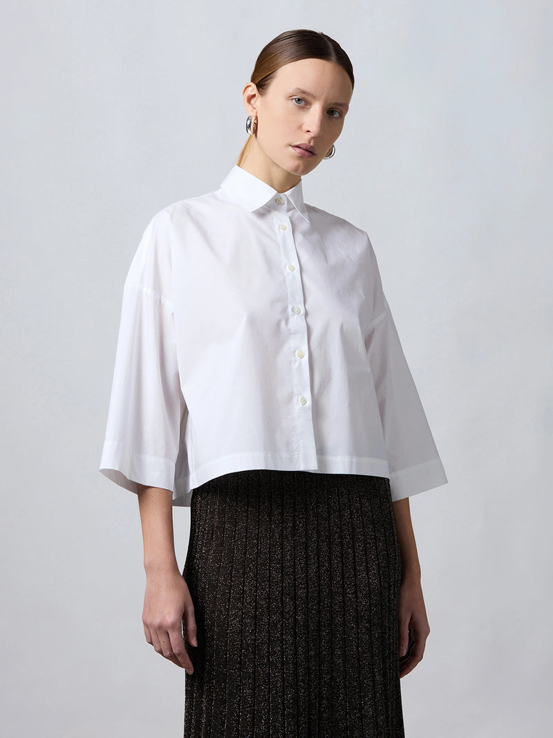 B51425 Woven 3/4 Sleeve Shirt