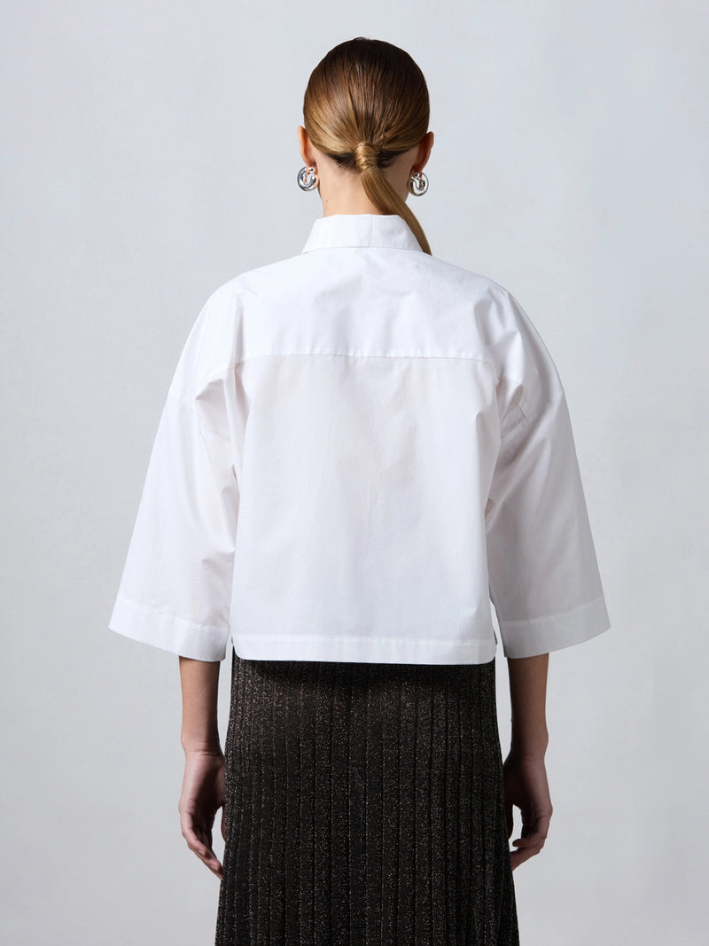 B51425 Woven 3/4 Sleeve Shirt