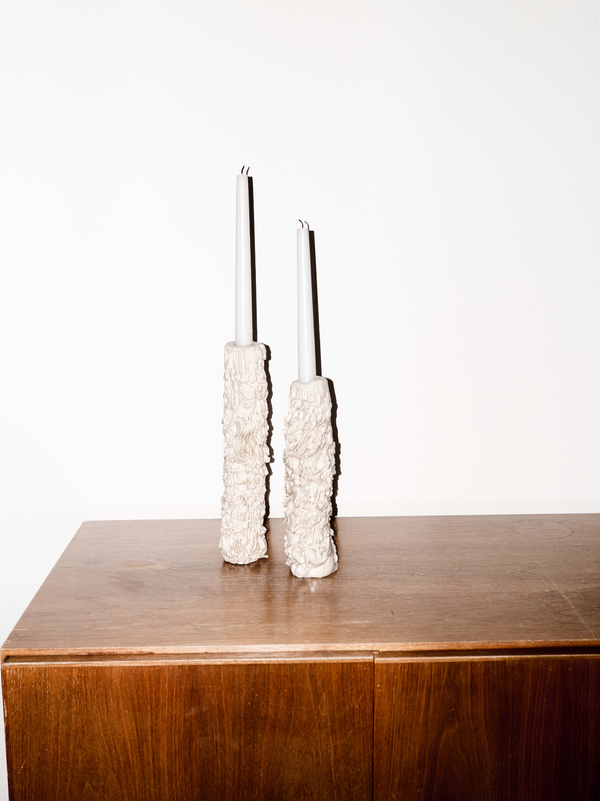 Sculptured Candle Holder by Studio Ramona Gschwend
