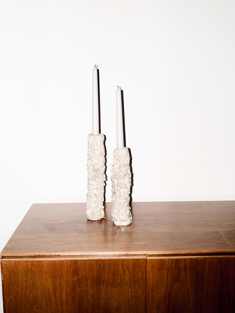 Sculptured Candle Holder by Studio Ramona Gschwend