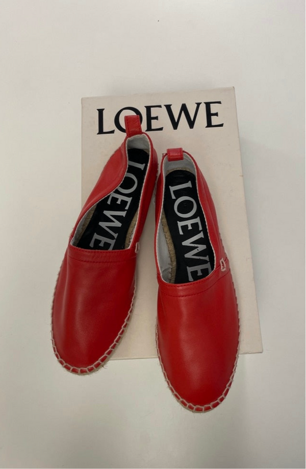 D Loewe Leder-Espadrilles