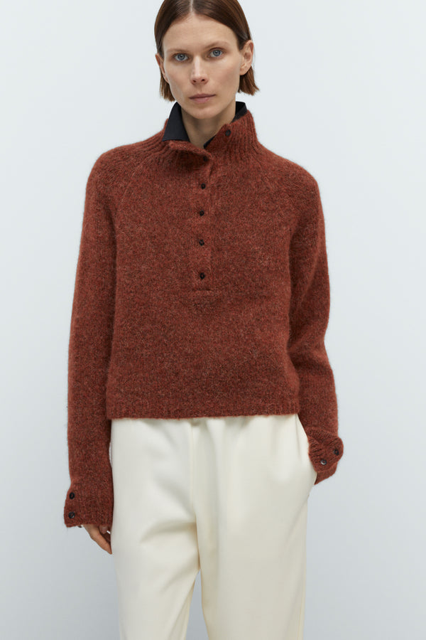 Baby Alpaca Polo Sweater