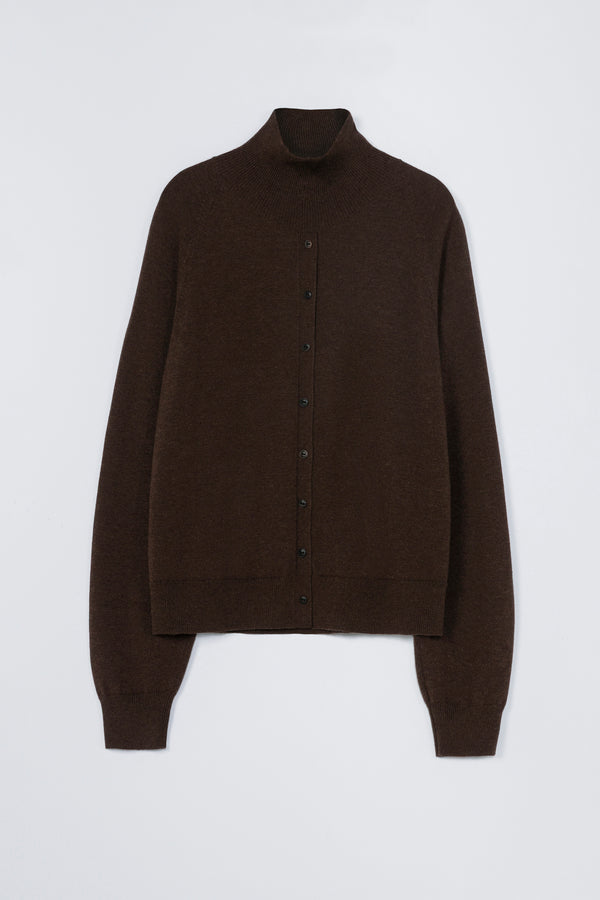Merino Wool Buttoned Sweater