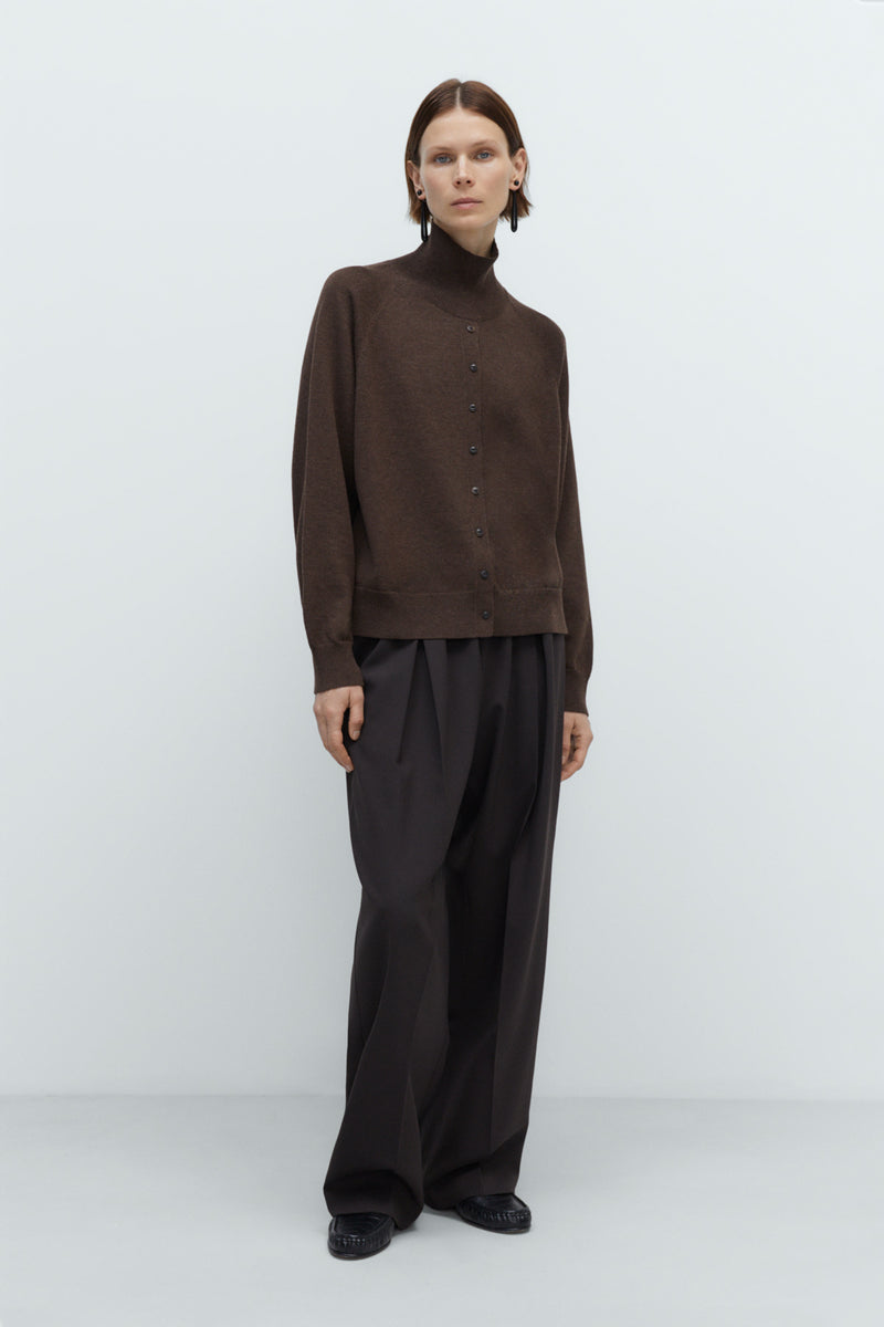Merino Wool Buttoned Sweater