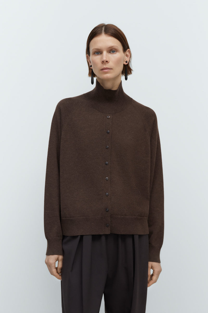 Merino Wool Buttoned Sweater