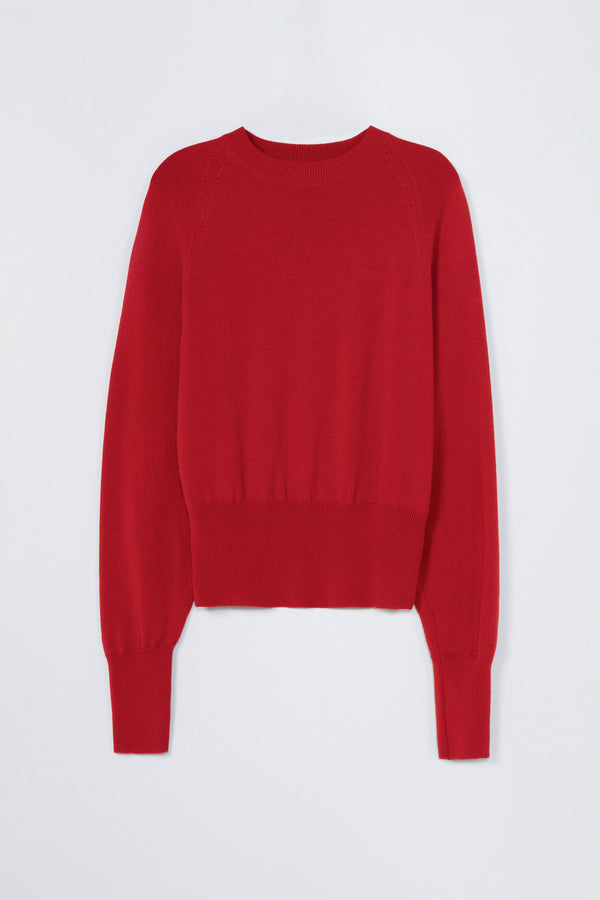 Merino Wool Sweater Red