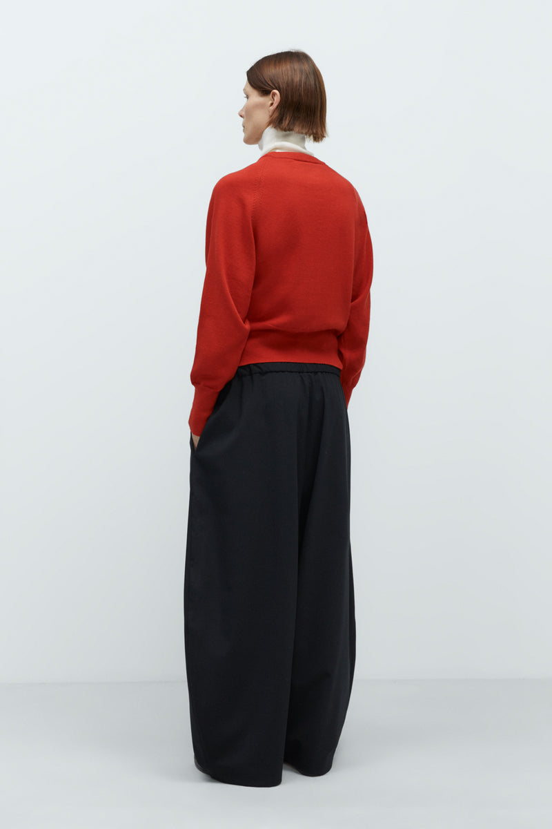 Merino Wool Sweater Red