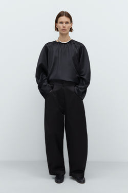 Satin Curved Pants